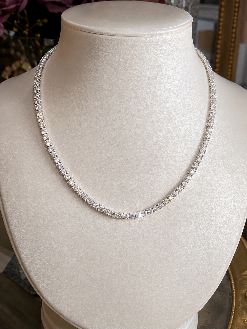 18k 35ct Tennis Necklace